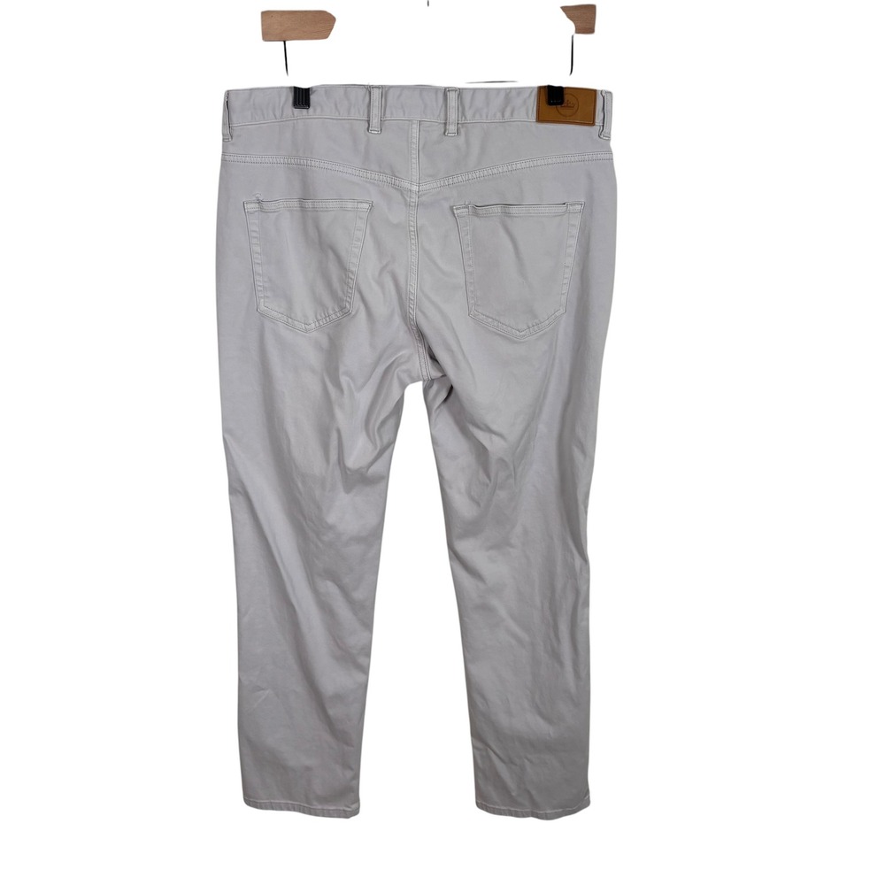 Peter Millar Mens Grey Five Pocket Pants Straight Leg Size 34x28 Golf Casual - Picture 6 of 8